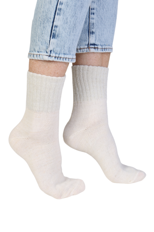 Alpakka gyapjú női zokni